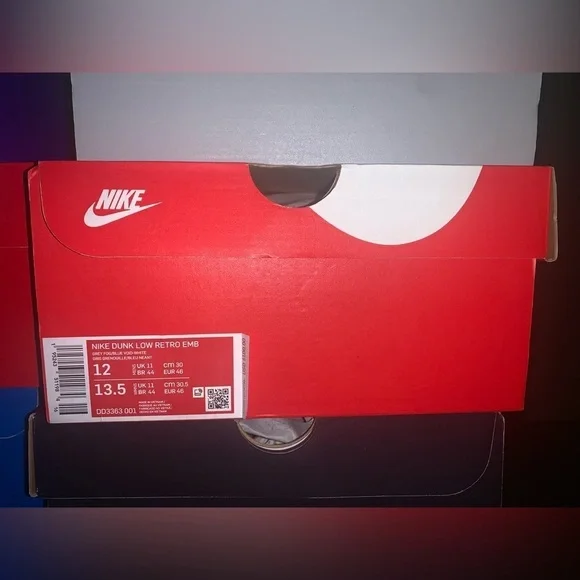 New In Box Nike NBA x Dunk EMB Low 75th Anniversary - New Jersey Nets Size 12 US - Picture 11 of 12